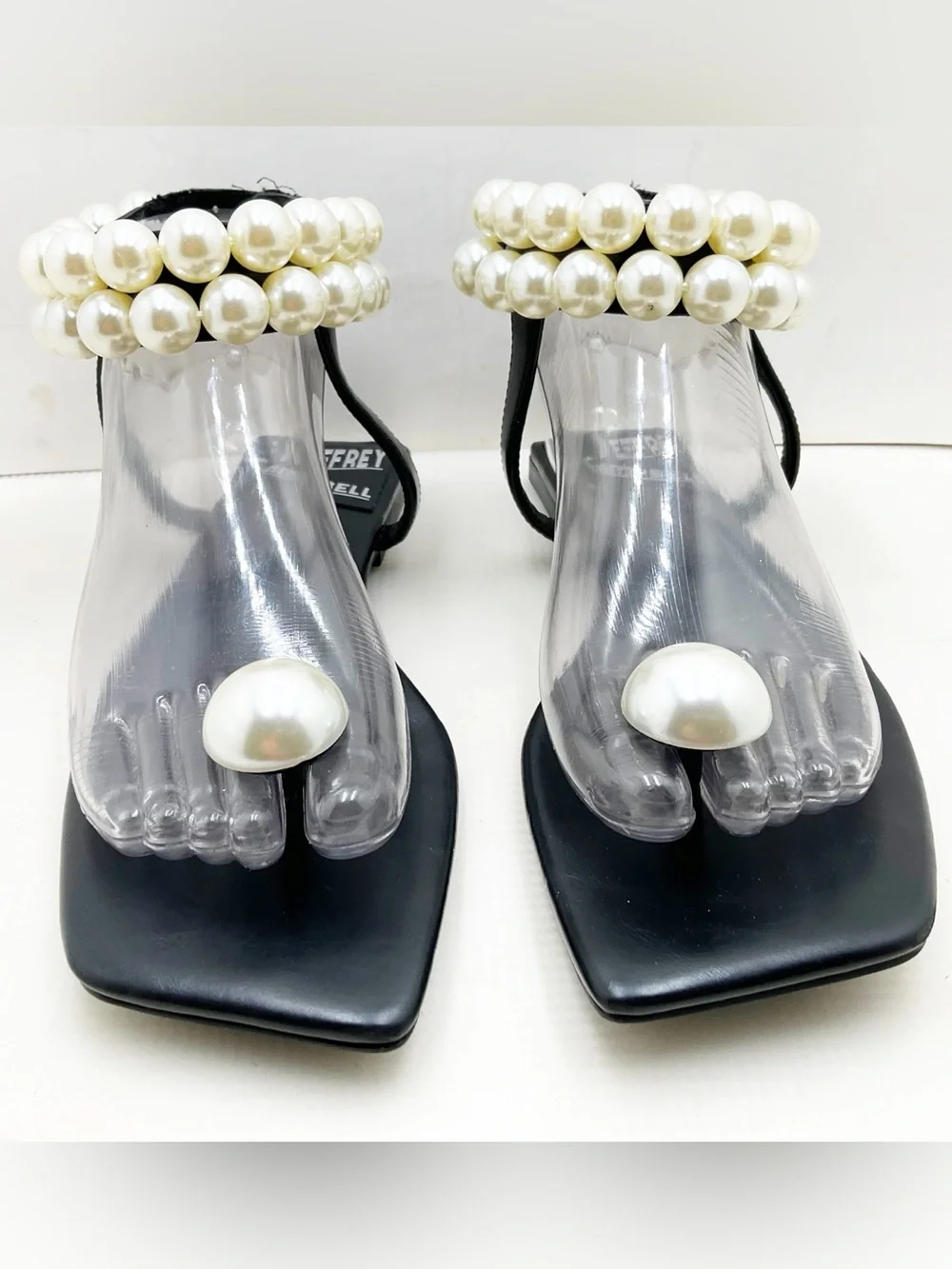 {JEFFREY CAMPBELL} Chateau Pearl Embellished Sandals